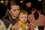 Празднование Пасхи в Одинцовском парке культуры, спорта и отдыха