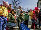 Празднование Пасхи в Одинцовском парке культуры, спорта и отдыха