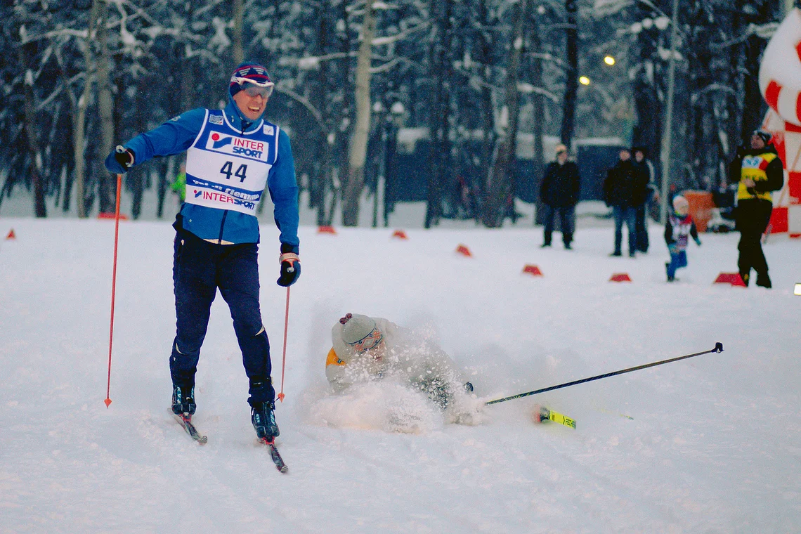 Вечерняя гонка Акентьева