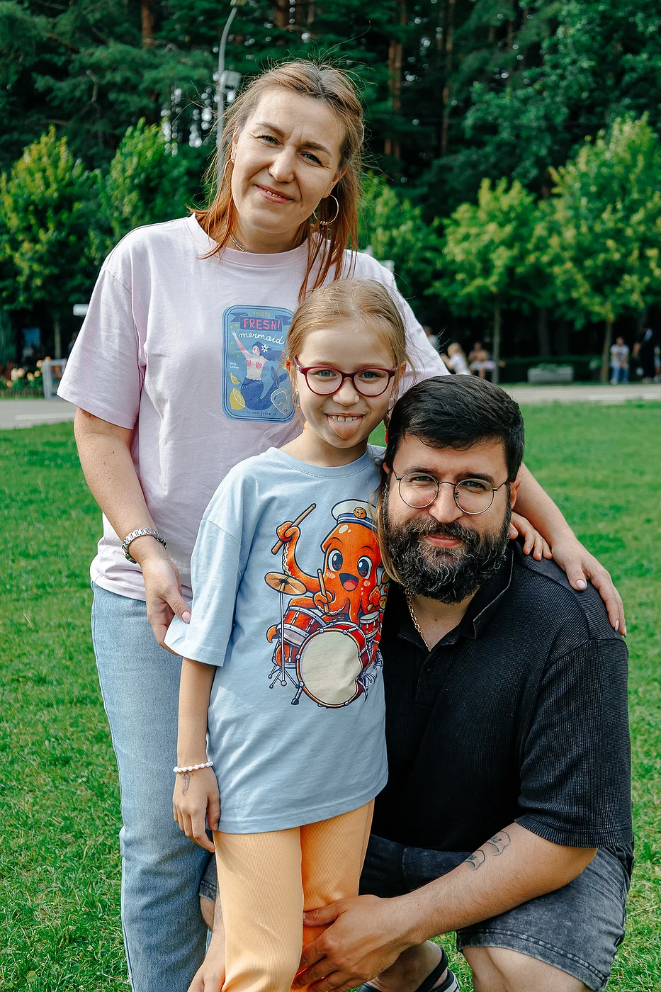 Семья. Лето. Парк